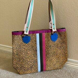 . Never used shoulder bag Upcycled leather